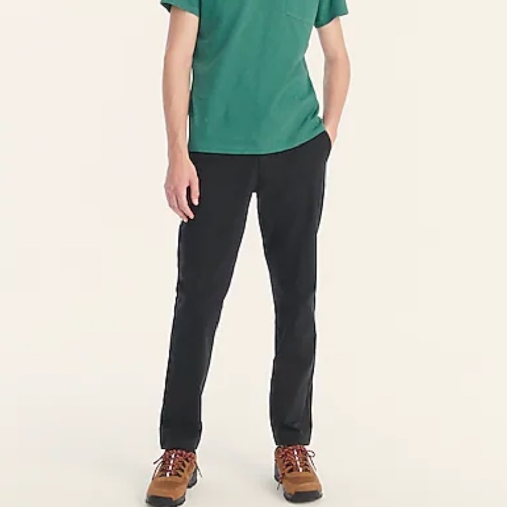 J crew 770 straight fit tech pants black